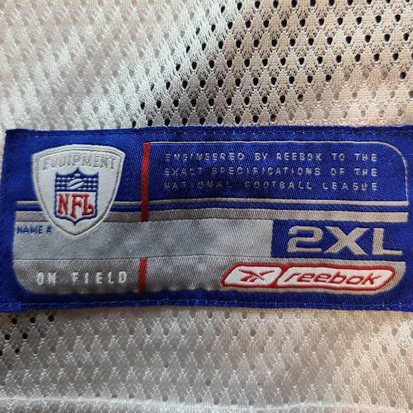 Authentic NFL On Field Sewn Reebok 24 Ty Law New England Patriots Jersey 2XL 495 - Picture 5 of 10